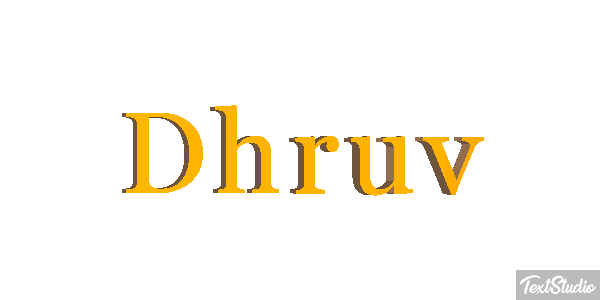 Dhruv テキスト効果