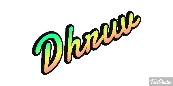 Dhruv テキスト効果