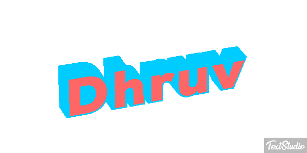 Dhruv テキスト効果