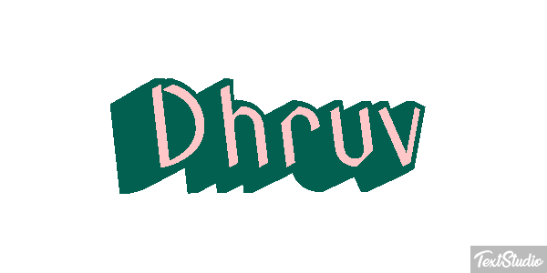 Dhruv テキスト効果