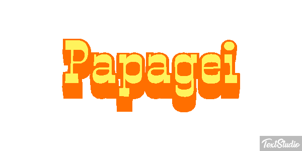 Papagei Texteffekt