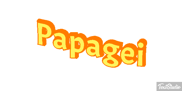 Papagei Texteffekt