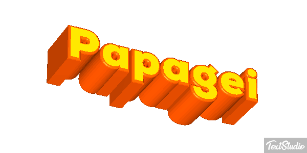Papagei Texteffekt
