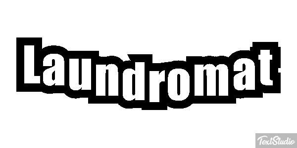 Laundromat Texteffekt