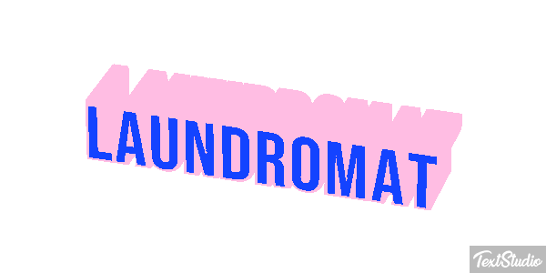 Laundromat Texteffekt