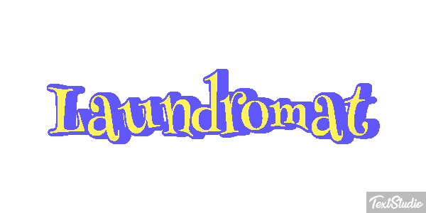 Laundromat Texteffekt