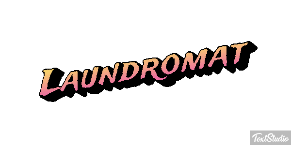 Laundromat Texteffekt