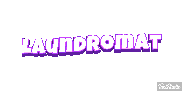 Laundromat Texteffekt