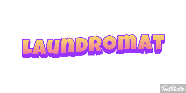 Laundromat Texteffekt