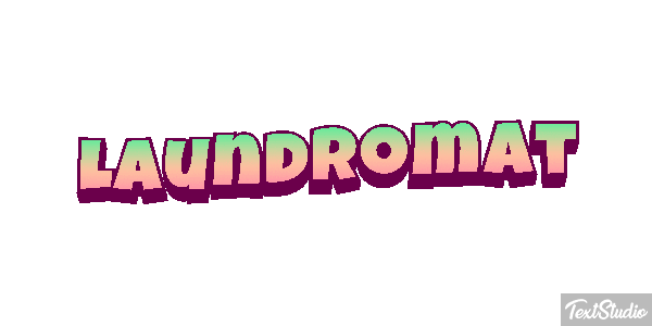 Laundromat Texteffekt
