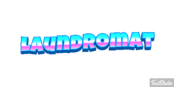 Laundromat Texteffekt