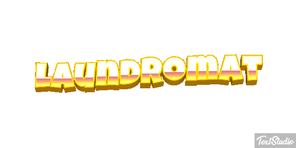 Laundromat Texteffekt