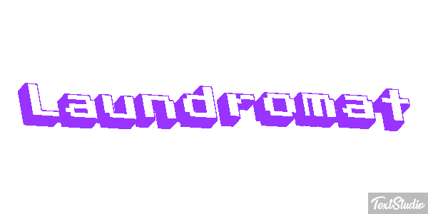 Laundromat Texteffekt