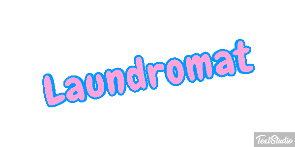 Laundromat Texteffekt