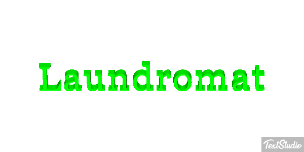 Laundromat Texteffekt