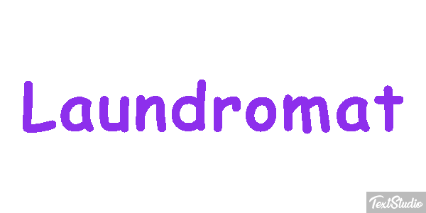 Laundromat Texteffekt