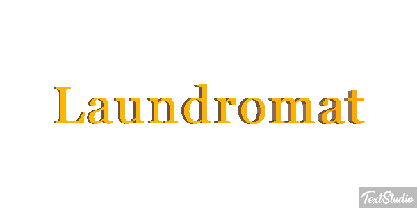 Laundromat Texteffekt