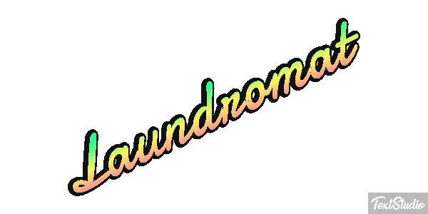 Laundromat Texteffekt