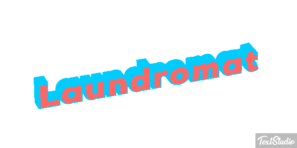 Laundromat Texteffekt