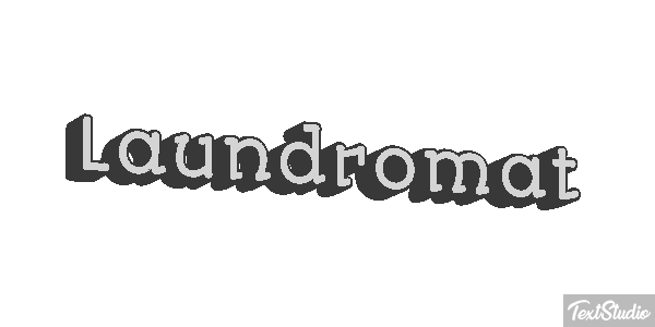 Laundromat Texteffekt