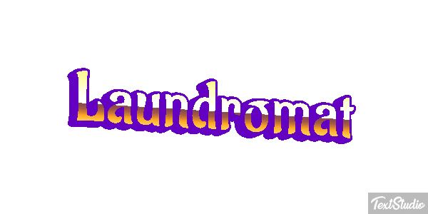 Laundromat Texteffekt