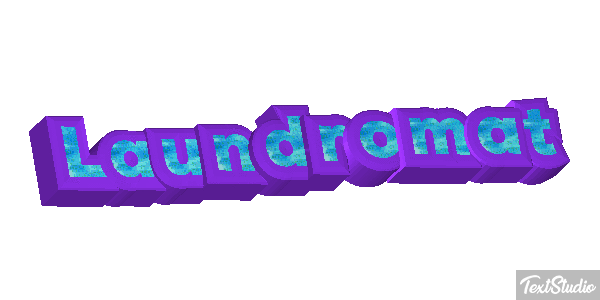 Laundromat Texteffekt