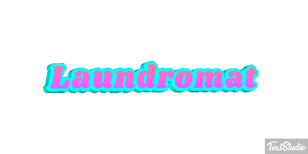 Laundromat Texteffekt