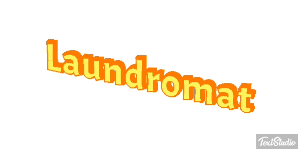 Laundromat Texteffekt