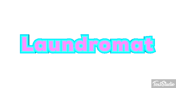 Laundromat Texteffekt