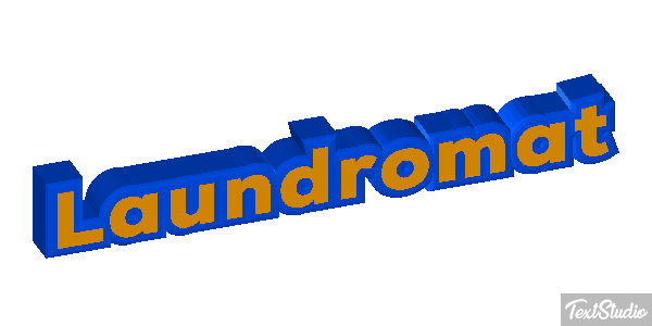 Laundromat Texteffekt