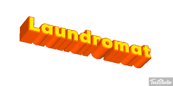 Laundromat Texteffekt