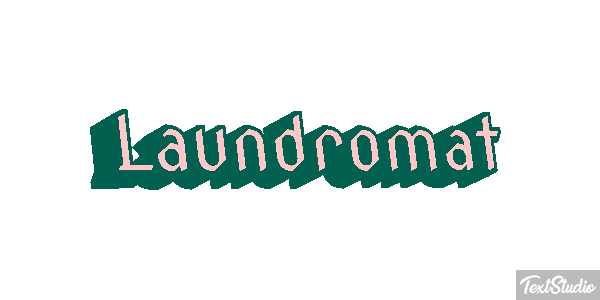 Laundromat Texteffekt