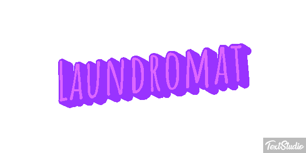 Laundromat Texteffekt