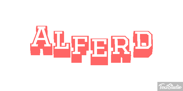 Alferd Text effect
