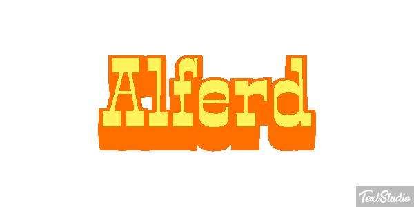 Alferd Text effect