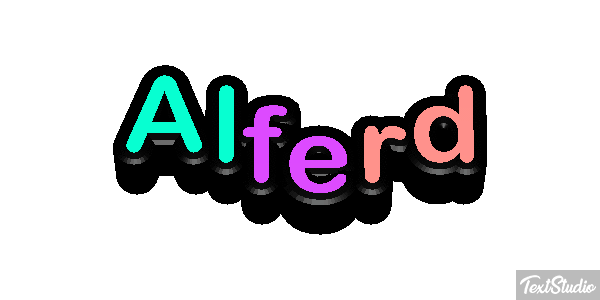 Alferd Text effect