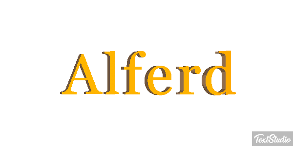 Alferd Text effect