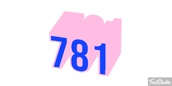 781 Efekt tekstowy