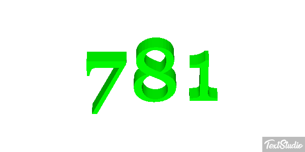 781 Efekt tekstowy