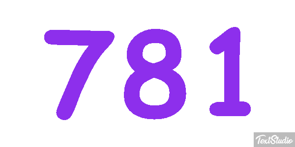 781 Efekt tekstowy