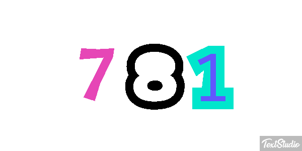 781 Efekt tekstowy