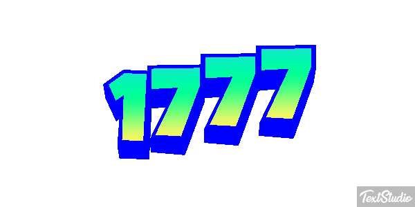 1777 Текстовый эффект