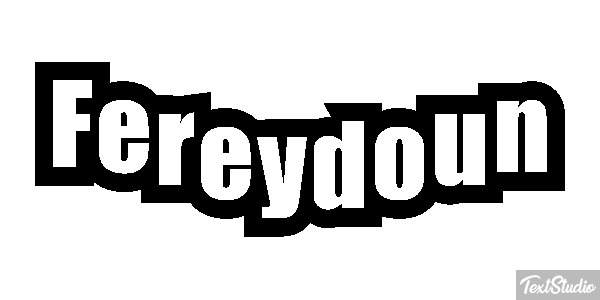 Fereydoun Tekst effect