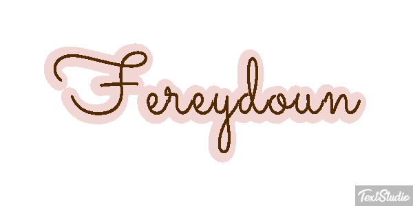 Fereydoun Tekst effect