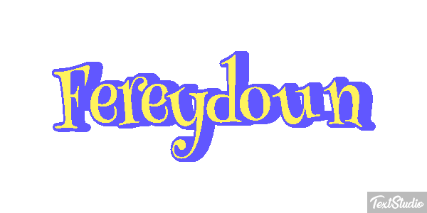 Fereydoun Tekst effect