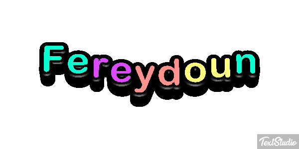 Fereydoun Tekst effect