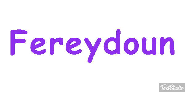 Fereydoun Tekst effect