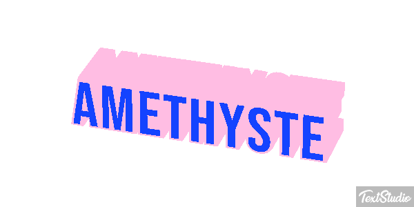 Améthyste Tekst effect