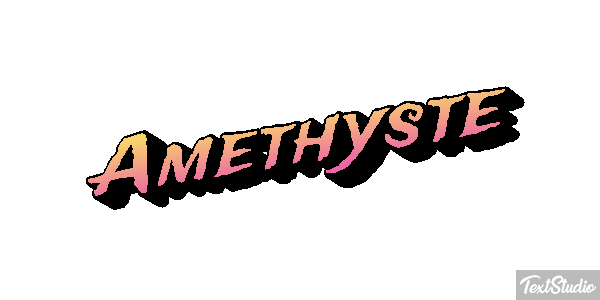 Améthyste Tekst effect