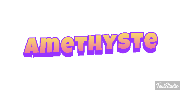 Améthyste Tekst effect